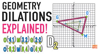 Dilations Geometry Transformations Explained [upl. by Therine]