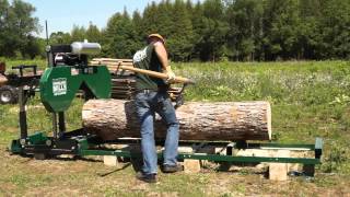 2013 HM126 Woodland Mills Portable Sawmill Promotional Video [upl. by Sherri]