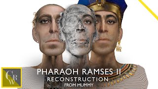 PHARAOH RAMSES II FACIAL RECONSTRUCTION FROM MUMMY [upl. by Berhley]