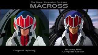 Macross Opening Video • Original amp Bluray Edition Comparison [upl. by Nerhe264]