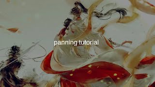 Panning tutorial  video star [upl. by Binetta17]