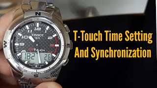 Tissot Ttouch watch Time setting and Synchronize  Watch Repair Channel [upl. by Nahtiek]