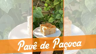 PAVÊ DE PAÇOCA sem lactose e vegano – Carol Fiorentino [upl. by Nims]