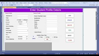 Visual Studio 2019 How to create Student Profile Form in VBNET  Part31 [upl. by Disario650]