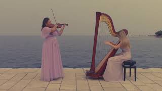 The Swan I Le Cygne I Camille SaintSaëns  violin and harp [upl. by Gurias]