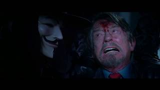 V for Vendetta  Final Fight Scene Mr Creedy [upl. by Shandy201]