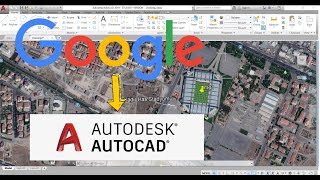 Google Earth Harita Görselini Autocad e Aktarma  AUTOCAD Fotoğraf Ekleme [upl. by Hodgkinson]