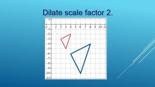 Dilation with Center at Origin [upl. by Tabbi]