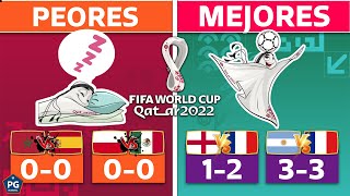 5 PEORES y MEJORES PARTIDOS de QATAR 2022 [upl. by Venetis]