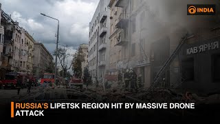 Russias Lipetsk region hit by massive drone attack  DD India [upl. by Verity326]