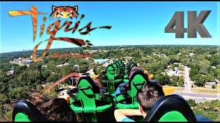 Tigris POV Busch Gardens Tampa 4K Back Row On Ride [upl. by Edny655]