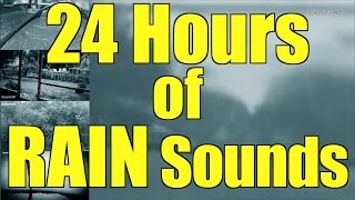 Heavy Pouring Rain and Thunder  24 Hours  quotRainquot quotRain Soundsquot quotSleep Soundsquot [upl. by Anaud]