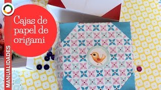 COMO HACER UNA CAJA DE PAPEL  ORIGAMI FÁCIL [upl. by Allveta]