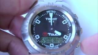 How to synchronize hands of original Tissot T Touch [upl. by Ariaek856]