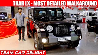 Mahindra Thar Top Model  Most detailed Walkaround  Thar 2021 Thar Modified Accessories [upl. by Conant]