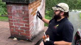 Efflorescence Removal Repair and Prevention Brick Chimney [upl. by Adelpho513]