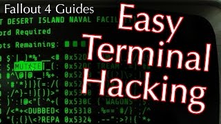 Fallout 4 How to Hack Terminals  This Trick Makes It Easier [upl. by Ernestus63]