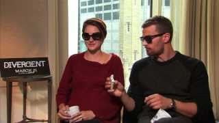 DIVERGENT Interview Shailene Woodley amp Theo James [upl. by Atteuqahc240]