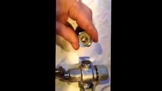 Servicing  repairing a thermostatic mixing valve  TMV  Blending valve [upl. by Einnej]