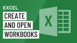 Excel Creating and Opening Workbooks [upl. by Aisya787]