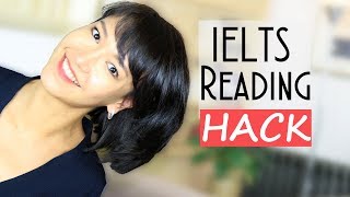 IELTS Reading HACK  How to answer questions FAST [upl. by Eidnew265]