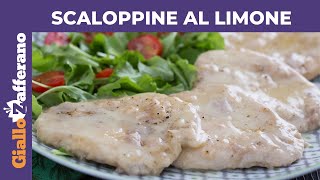 SCALOPPINE AL LIMONE Facili e cremose [upl. by Lechar]