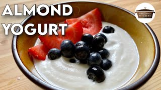 Vegan Almond Yogurt Recipe  How to Make Vegan Yogurt at Home [upl. by Aillimat]