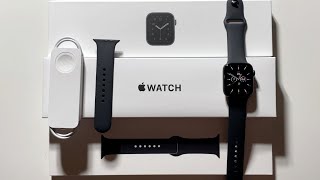 Apple Watch SE Unboxing Space Grey Aluminum 44mm [upl. by Kathie197]