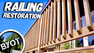 DECK RAILING TRANSFORMATION  RAILING RESTORATION [upl. by Aitel]