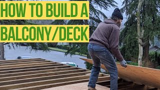 How TO build A BALCONYDECK [upl. by Refynnej]