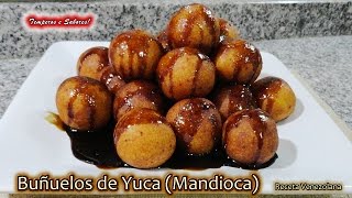 BUÑUELOS DE YUCA MANDIOCA con Queso receta Venezolana [upl. by Llemhar319]