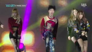 161226 TEN LISA Seulgi Jinyoung Yugyeom Jimin Dance Performance  2016 SBS Gayo Daejun [upl. by Babette]