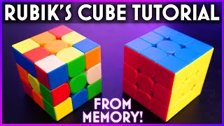 HOW TO SOLVE A RUBIKS CUBE amp Remember The Steps [upl. by Amby]