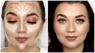 HOW TO Contour  5 MINUTE Beginners Guide To Makeup [upl. by Ycul]