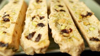 Cranberry Pistachio Biscotti Recipe Demonstration  Joyofbakingcom [upl. by Sluiter]