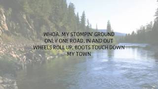 TIM HICKS  STOMPIN GROUND LYRICS [upl. by Ydor]