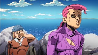 EN DUB Doppios quotPhone Callsquot  ジョジョPart 5 Golden Wind Episode 26 [upl. by Llerryt407]