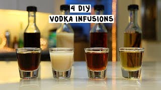 Four DIY Vodka Infusions [upl. by Wellington]