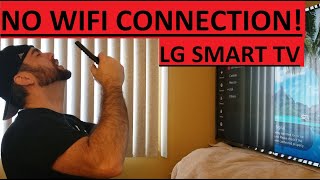 LG Smart TV WIFI Connection Issues SOLVED [upl. by Inaliel]