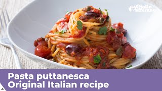 PASTA PUTTANESCA  Original Italian recipe [upl. by Desai]