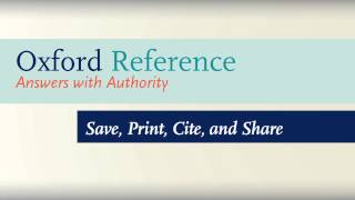 How to Use Oxford Reference [upl. by Lochner]