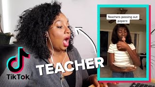 Teachers React To Student TikToks [upl. by Arvad]