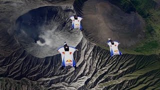 Wingsuit Flight Over an Active Volcano [upl. by Nnadroj847]