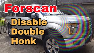 Forscan ford f150 double honk disable [upl. by Braca729]