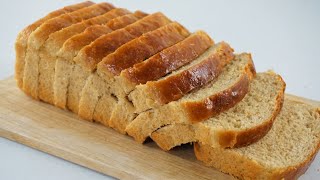 No Knead Whole Wheat Bread Quick And Easy [upl. by Silrac]