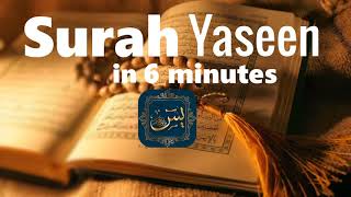 Surah yaseen Fast Recitation by SHEIKH SUDAIS  In 6 Minutes [upl. by Lexerd]