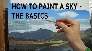 9 How To Paint The Sky For Beginners  Oil Painting Tutorial [upl. by Conlen931]