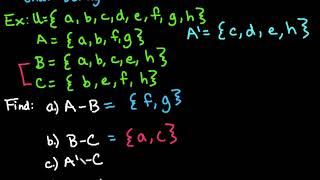 Difference of Two Sets [upl. by Bohlin]