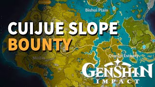 Cuijue Slope Bounty Genshin Impact Valley of shining stone pillars [upl. by Arrik]