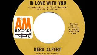 1968 HITS ARCHIVE This Guy’s In Love With You  Herb Alpert a 1 recordmono 45 [upl. by Aeirdna426]